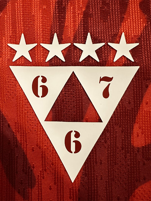 667 Apeshit X La secte 2023 Red Player Version Training shirts