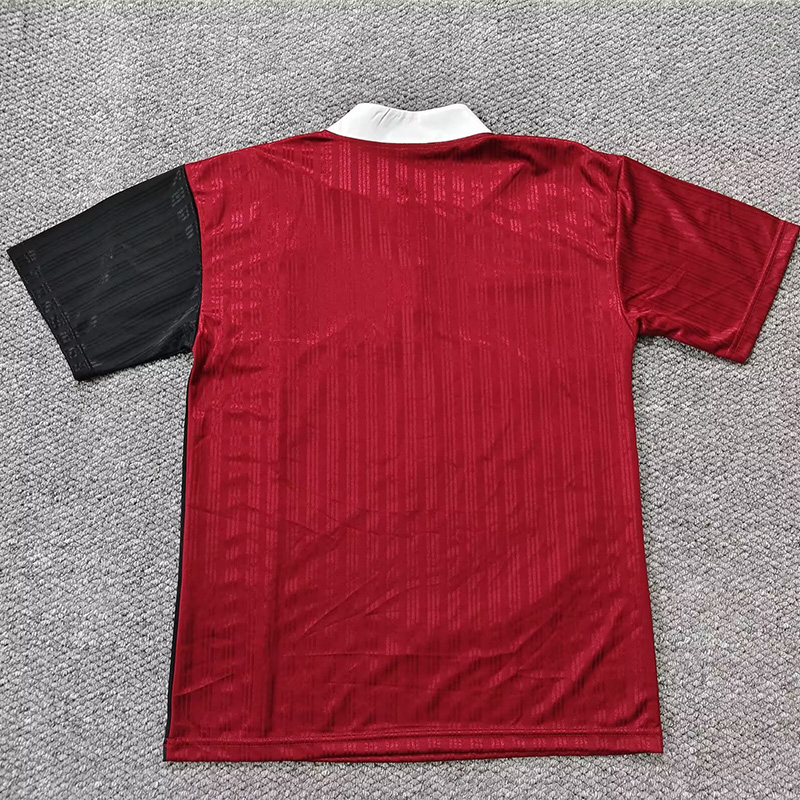 2025 Ad Oasis Joint Edition Red Black Polo Short Sleeve