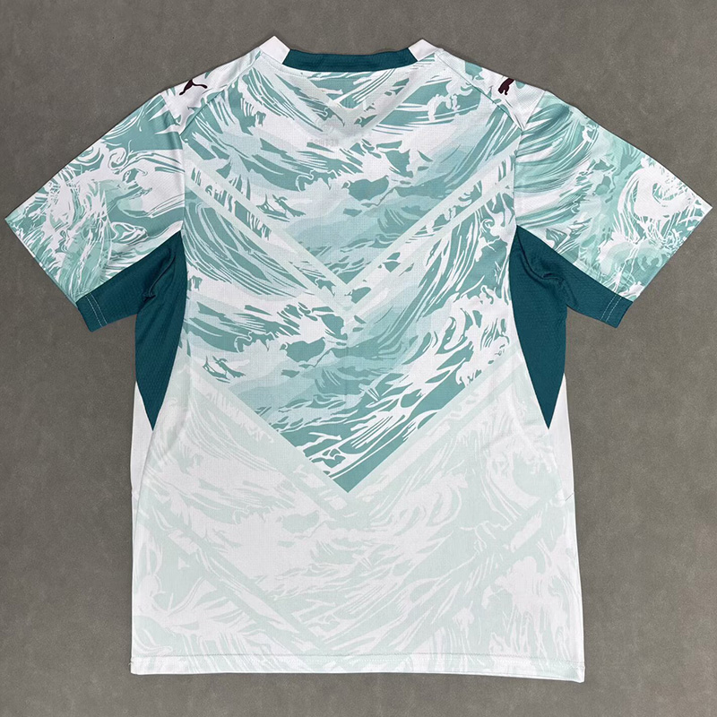 26-27 Portugal White Blue Fans Soccer Jersey