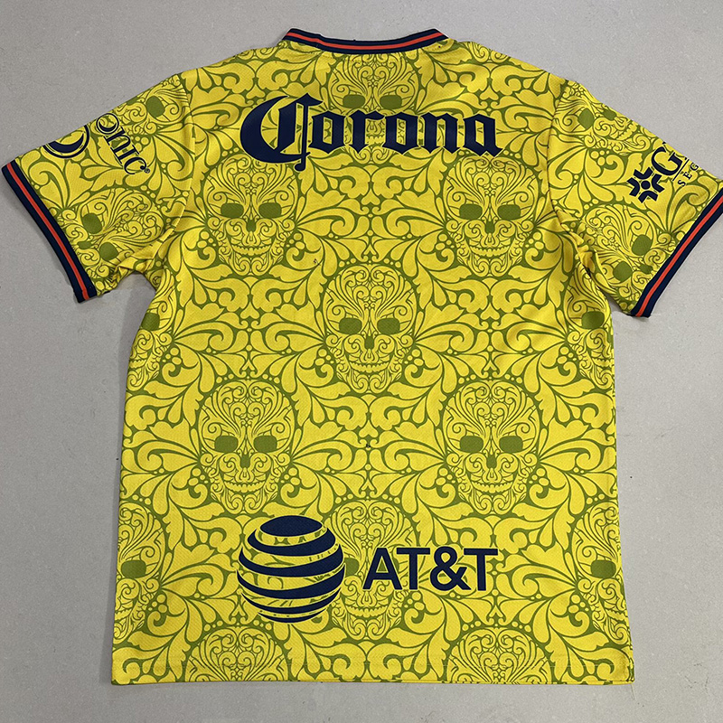 25-26 Club America Yellow Halloween Fans Soccer Jersey