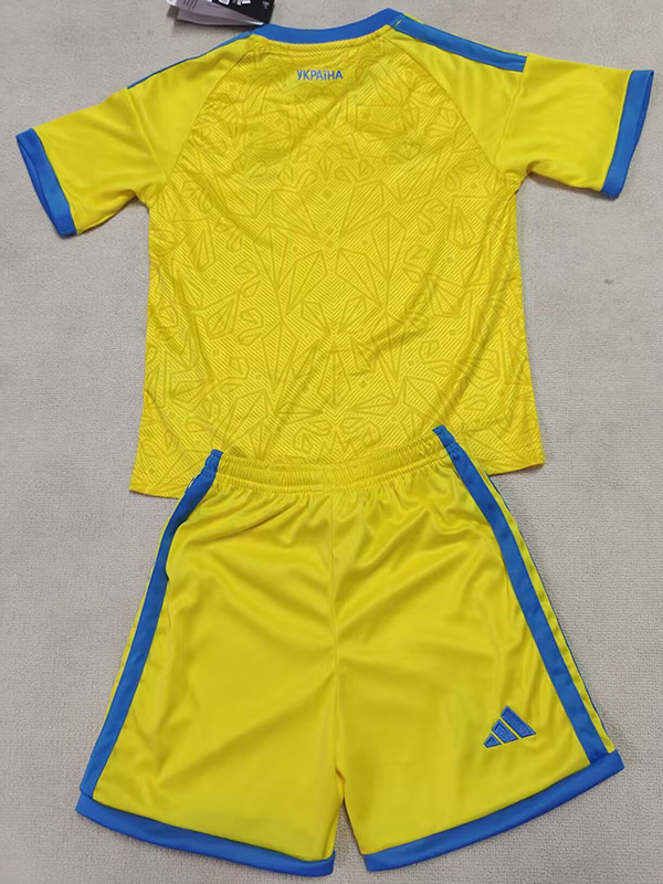 26-27 Ukraine Home Kids Soccer Jersey