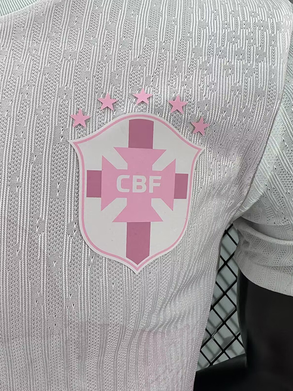 25-26 Brazil Pink White Special Edition Player Version Soccer Jersey
