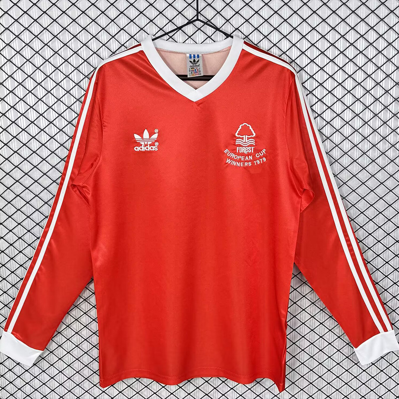 1977-1980 Nottingham Forest Home Long Sleeve Retro Soccer Jersey (长袖)