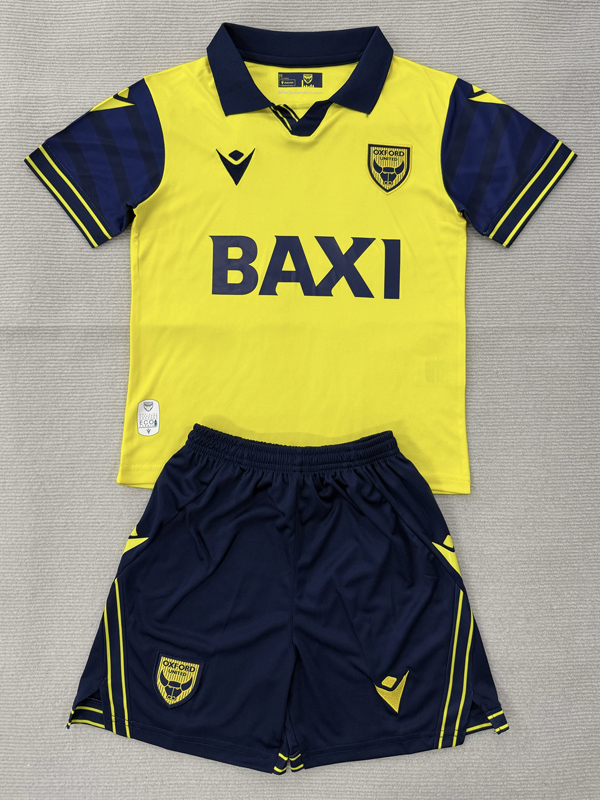 25-26 Oxford United Home Kids Soccer Jersey
