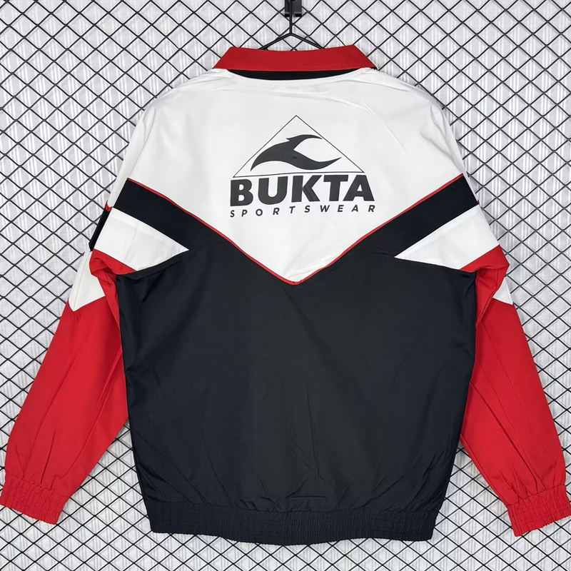 1992-1993 Sevilla White Black Retro Windbreaker