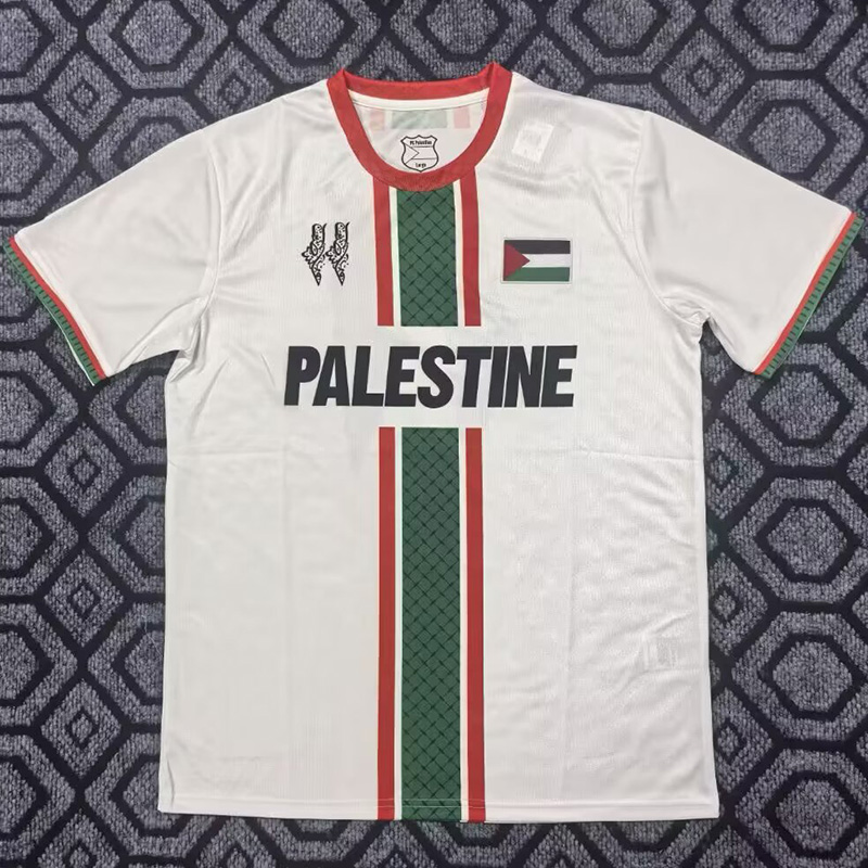 25-26 Palestina White Special Edition Training shirts 英文版