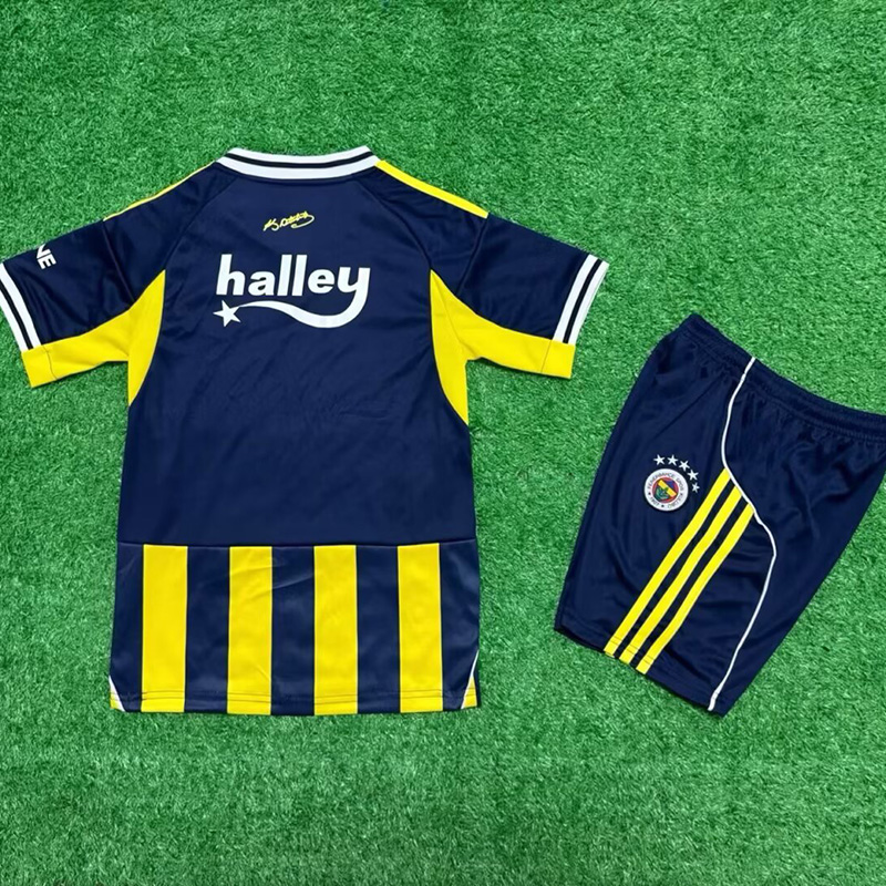 25-26 Fenerbahce Home Kids Soccer Jersey