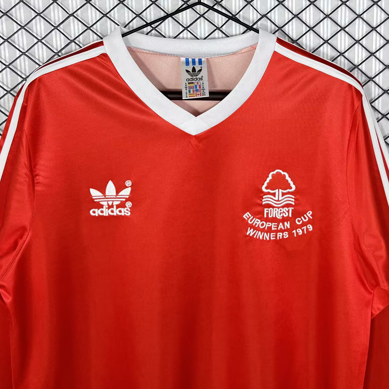 1977-1980 Nottingham Forest Home Long Sleeve Retro Soccer Jersey (长袖)