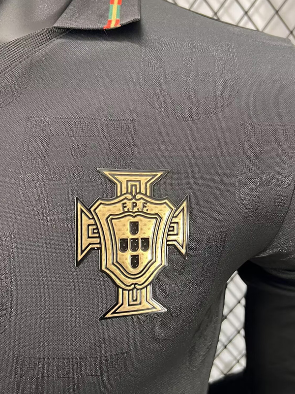 25-26 Portugal Black Special Edition Long Sleeve Player Version Soccer Jersey (长袖球员)
