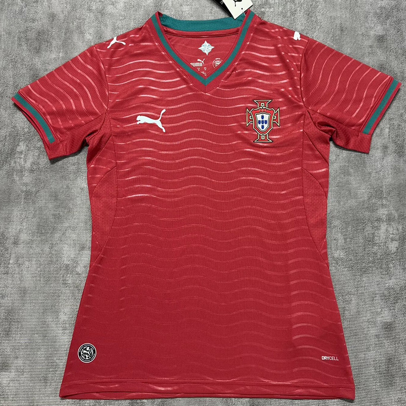 26-27 Portugal Home Women Soccer Jersey (女)