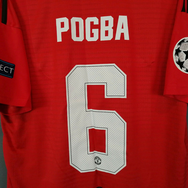 2018-2019 Man Utd Home Long Sleeve Retro Soccer Jersey (长袖)