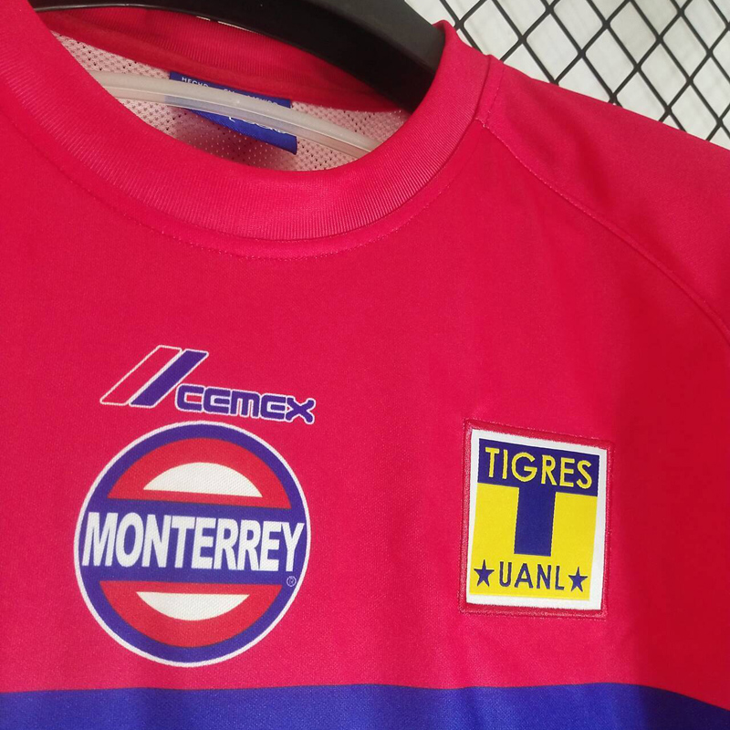 2001-2002 Tigres UANL Red Retro Soccer Jersey