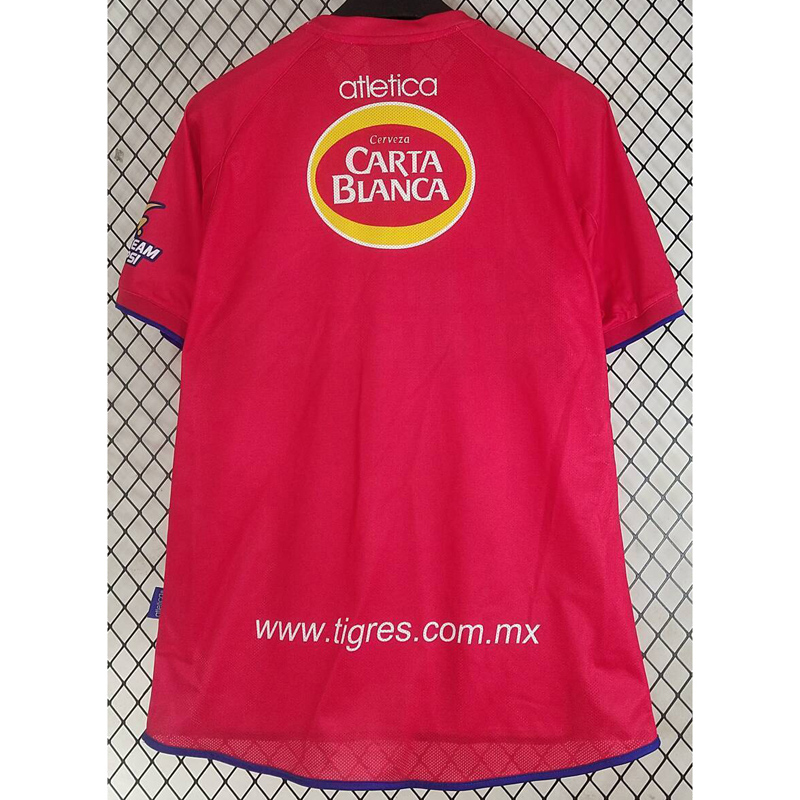 2001-2002 Tigres UANL Red Retro Soccer Jersey