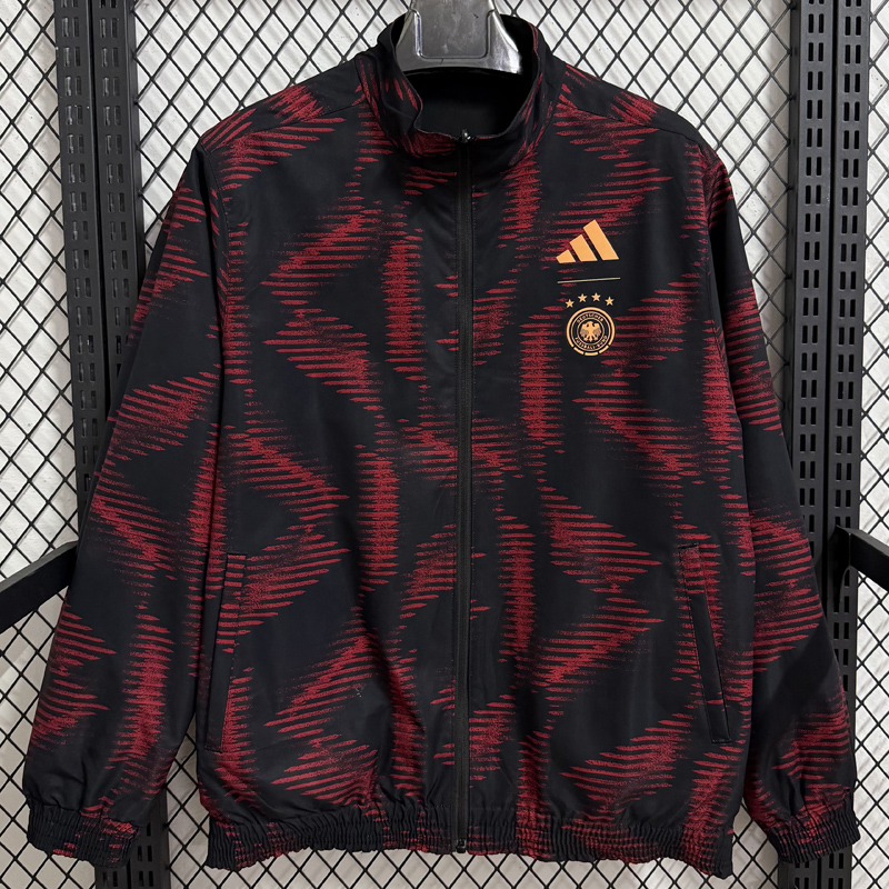 25-26 Germany Black & Red Double Sided Windbreaker (双面风衣)