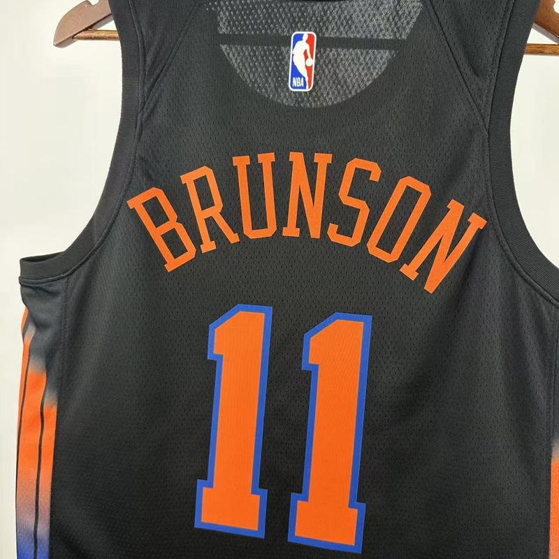 25-26 KNICKS BRUNSON #11 Black Top Quality Hot Pressing NBA Jersey