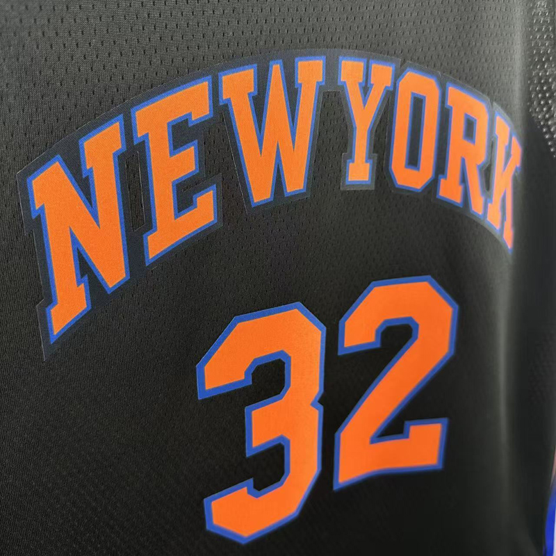 25-26 KNICKS TOWNS #32 Black Top Quality Hot Pressing NBA Jersey