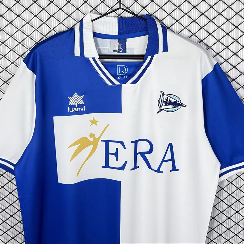 1999-2000 Alaves Home Retro Soccer Jersey
