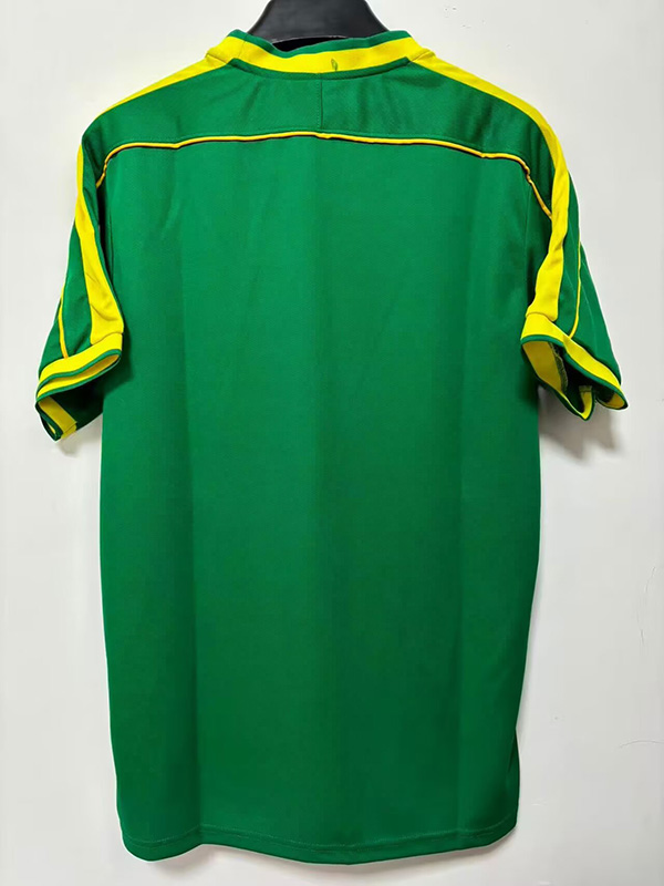 1998 Brazil Green Retro Soccer Jersey