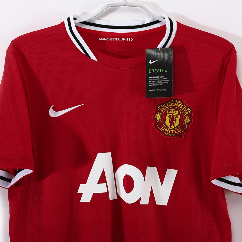 2011-2012 Man Utd Home Retro Soccer Jersey