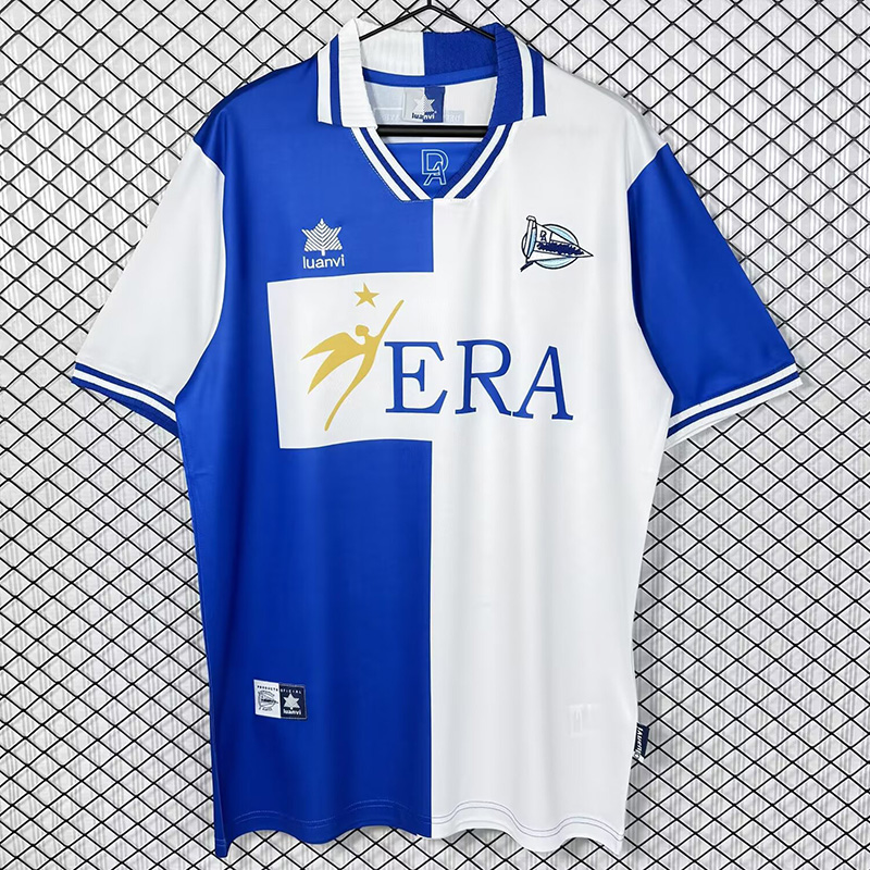 1999-2000 Alaves Home Retro Soccer Jersey