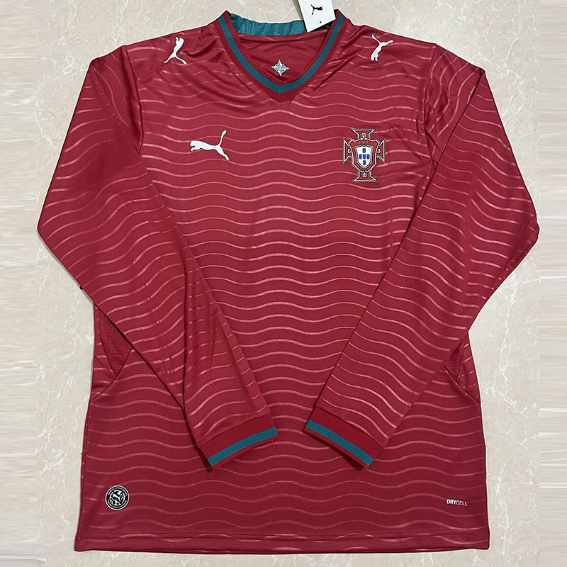 26-27 Portugal Home Long Sleeve Soccer Jersey (长袖)