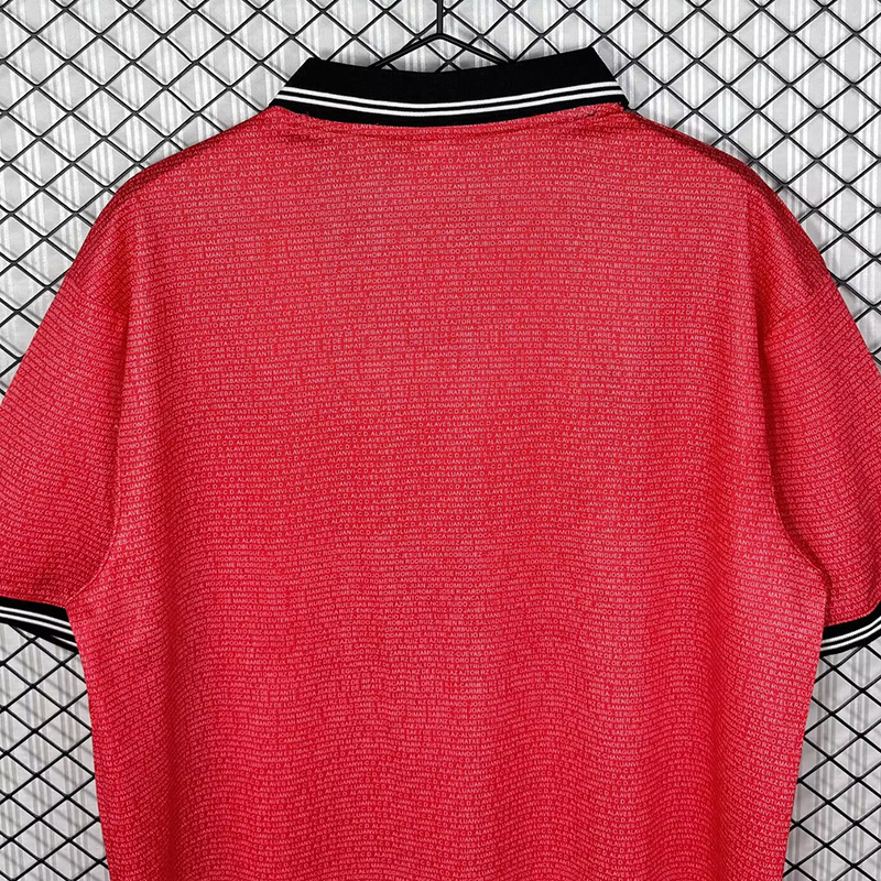 2000-2001 Alaves UEFA Cup Pink Retro Soccer Jersey