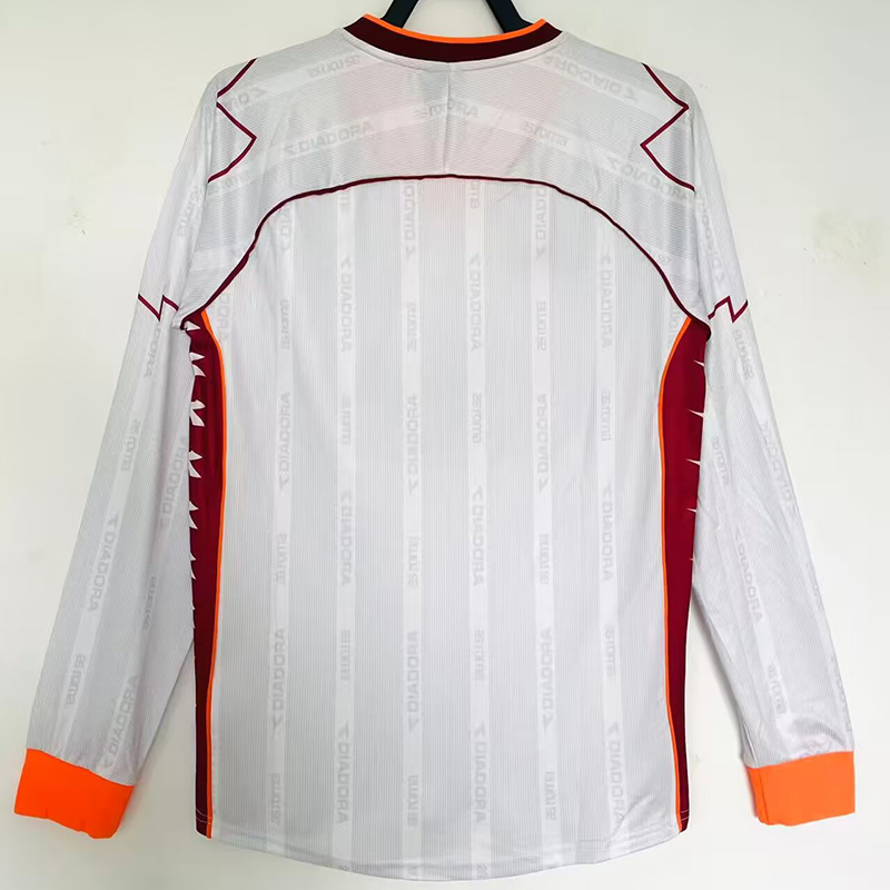1999-2000 Roma Away Long Sleeve Retro Soccer Jersey (长袖)