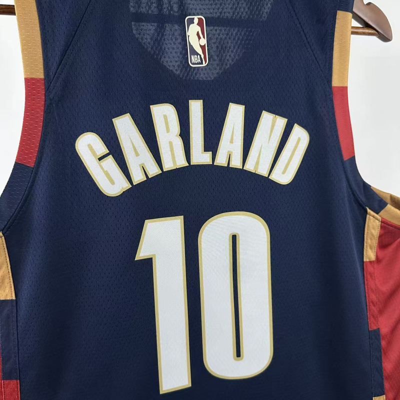 25-26 Cleveland Cavaliers GARLAND #10 Royal blue Retro Top Quality Hot Pressing NBA Jersey (V领)