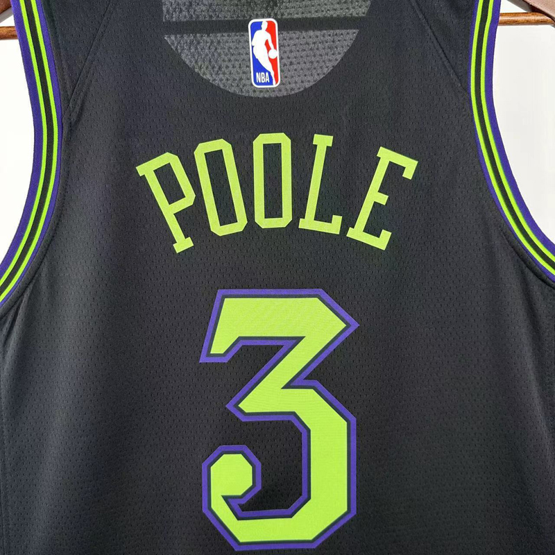 25-26 Pelicans POOLE #3 Black City Edition Top Quality Hot Pressing NBA Jersey