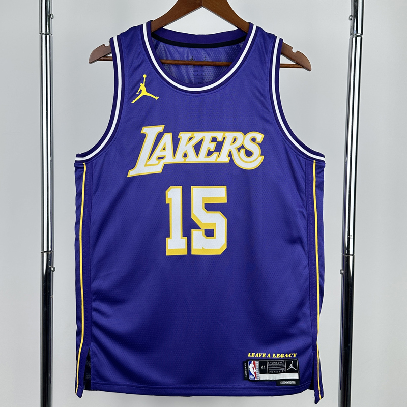 25-26 Lakers REAVES #15 Purple Top Quality Hot Pressing NBA Jersey (Trapeze Edition) 飞人版