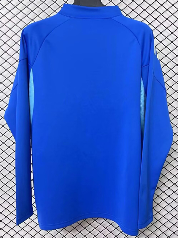 25-26 Real Oviedo Blue Half Pull Sportswear Top #半拉上衣