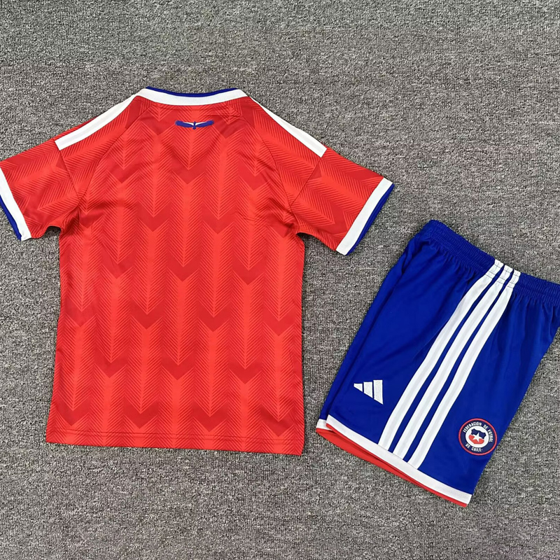 26-27 Chile Home Kids Soccer Jersey