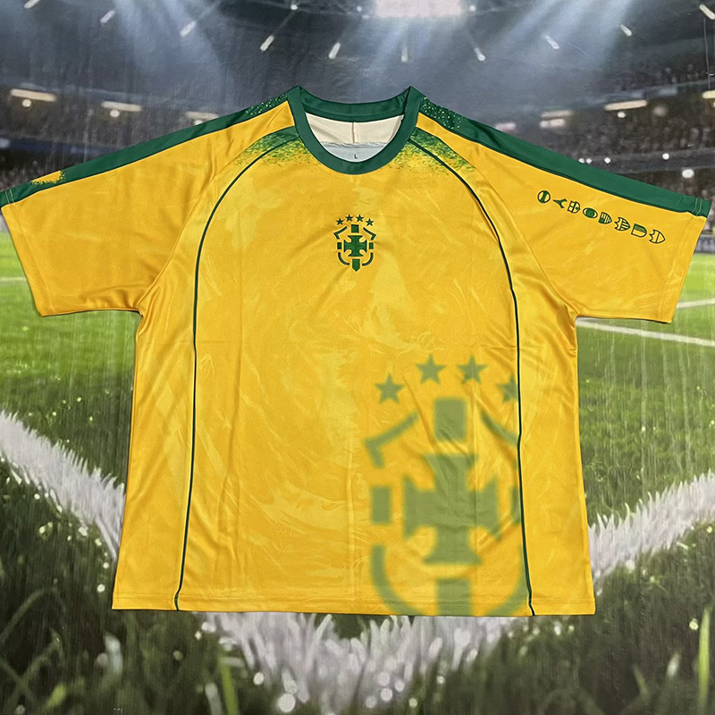 25-26 Brazil Dinho#10 Yellow Special Edition Training shirts