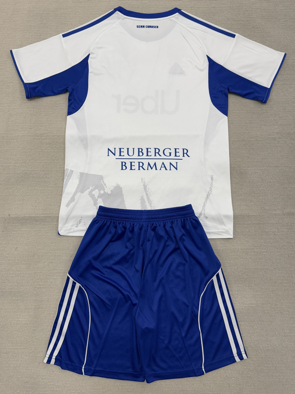 25-26 Como Away Kids Soccer Jersey