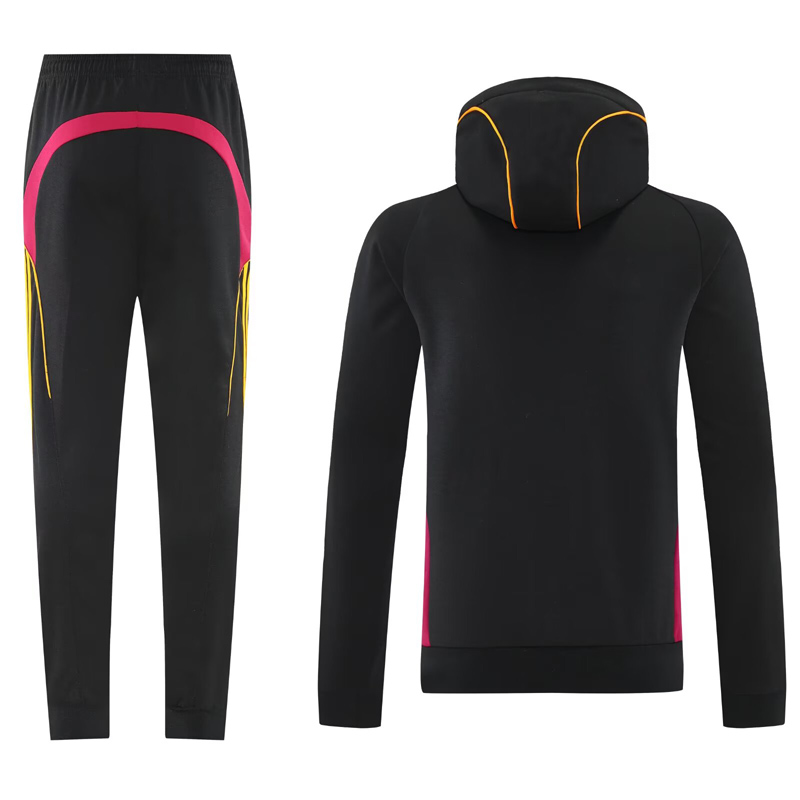 25-26 Roma Black Hoodie Tracksuit (卫衣套装)