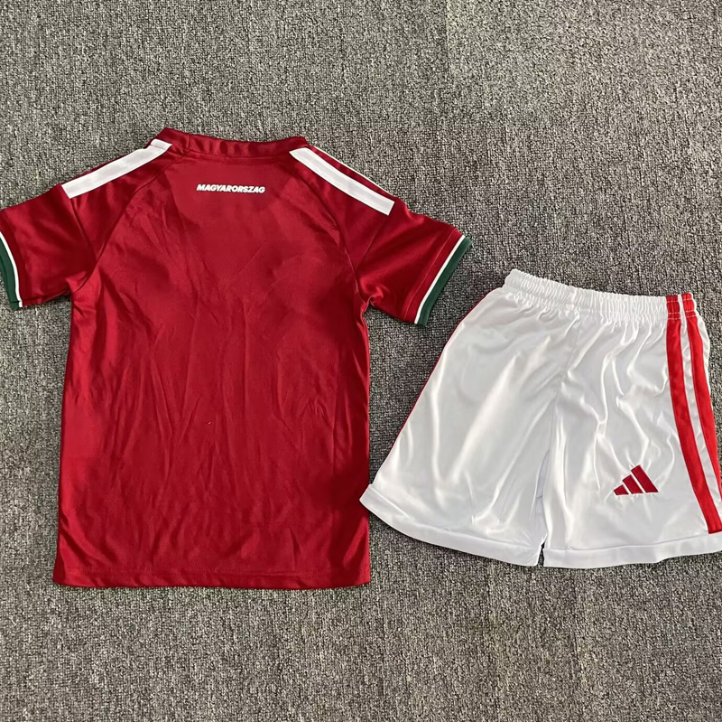26-27 Hungary Home Kids Soccer Jersey