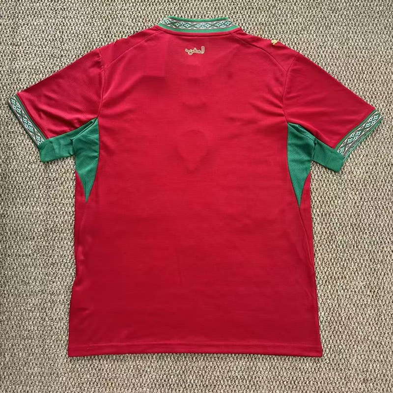 25-26 Morocco Red Fans Soccer Jersey
