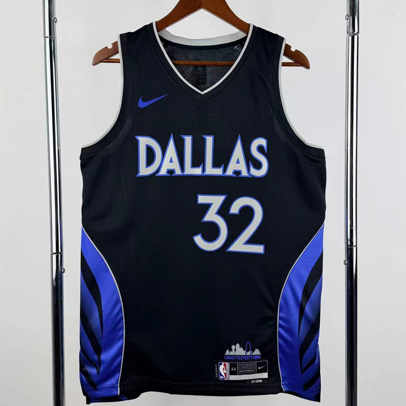 25-26 Dallas Mavericks FLAGG #32 Black City Edition Top Quality Hot Pressing NBA Jersey(V领)