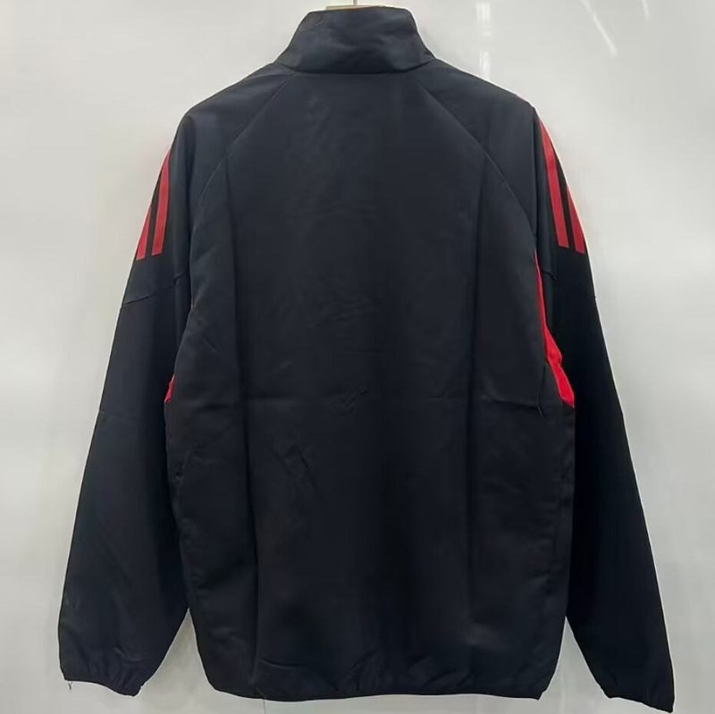 25-26 River Plate Black Windbreaker #刺绣