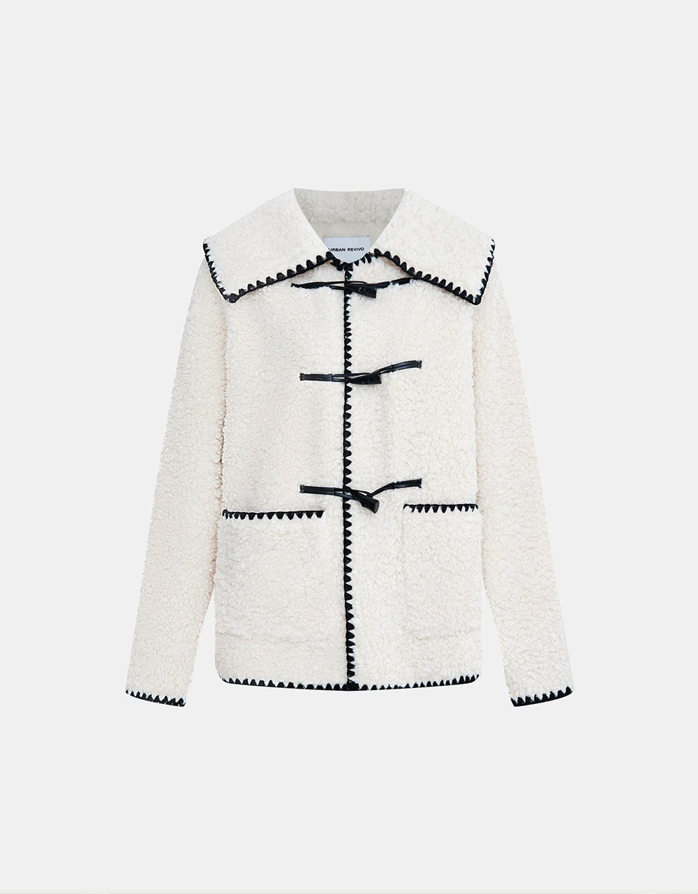 Contrast Trim Fuzzy Jackets