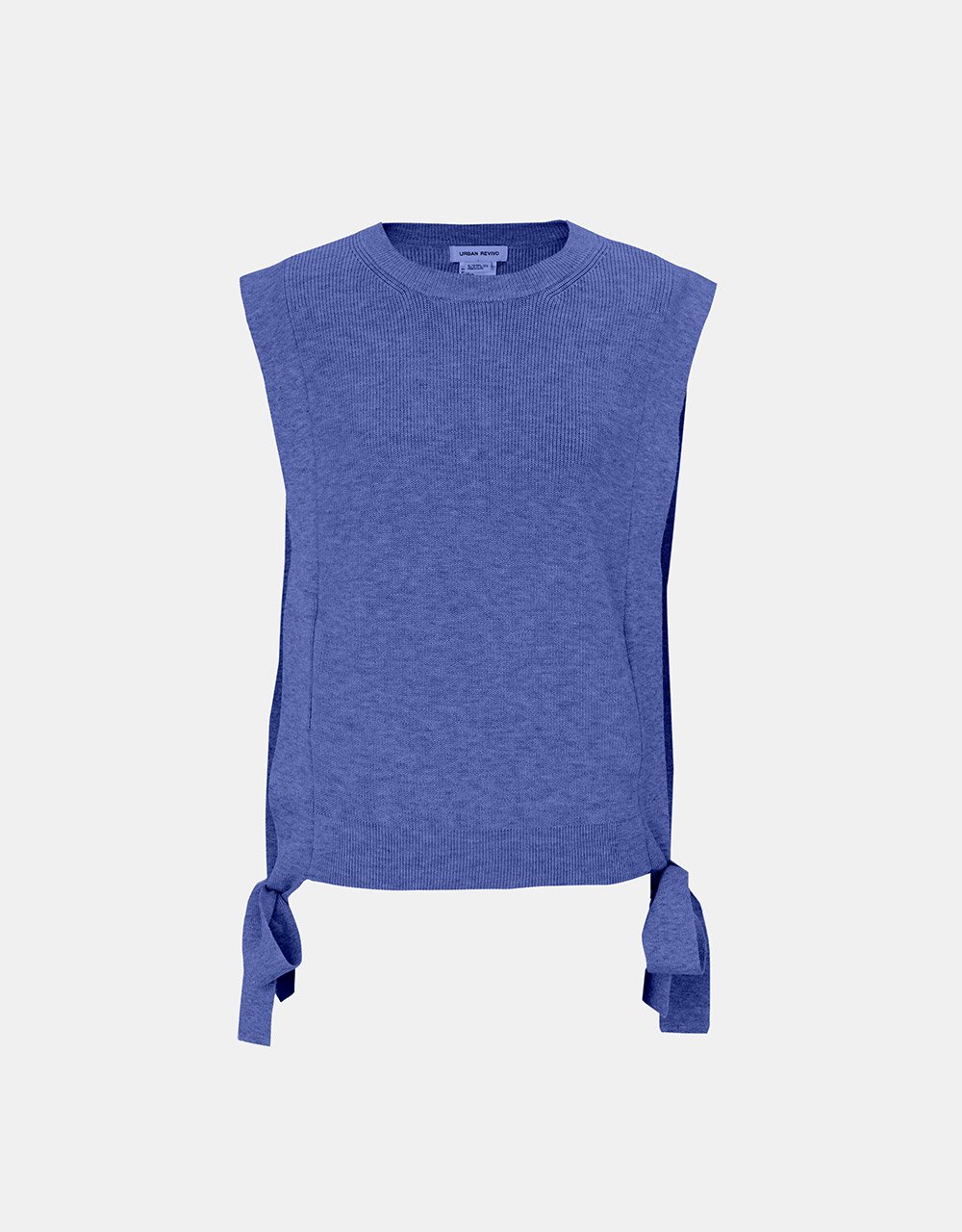 Crew Neck Mid-Length Knitted Vest (PRE-ORDER)