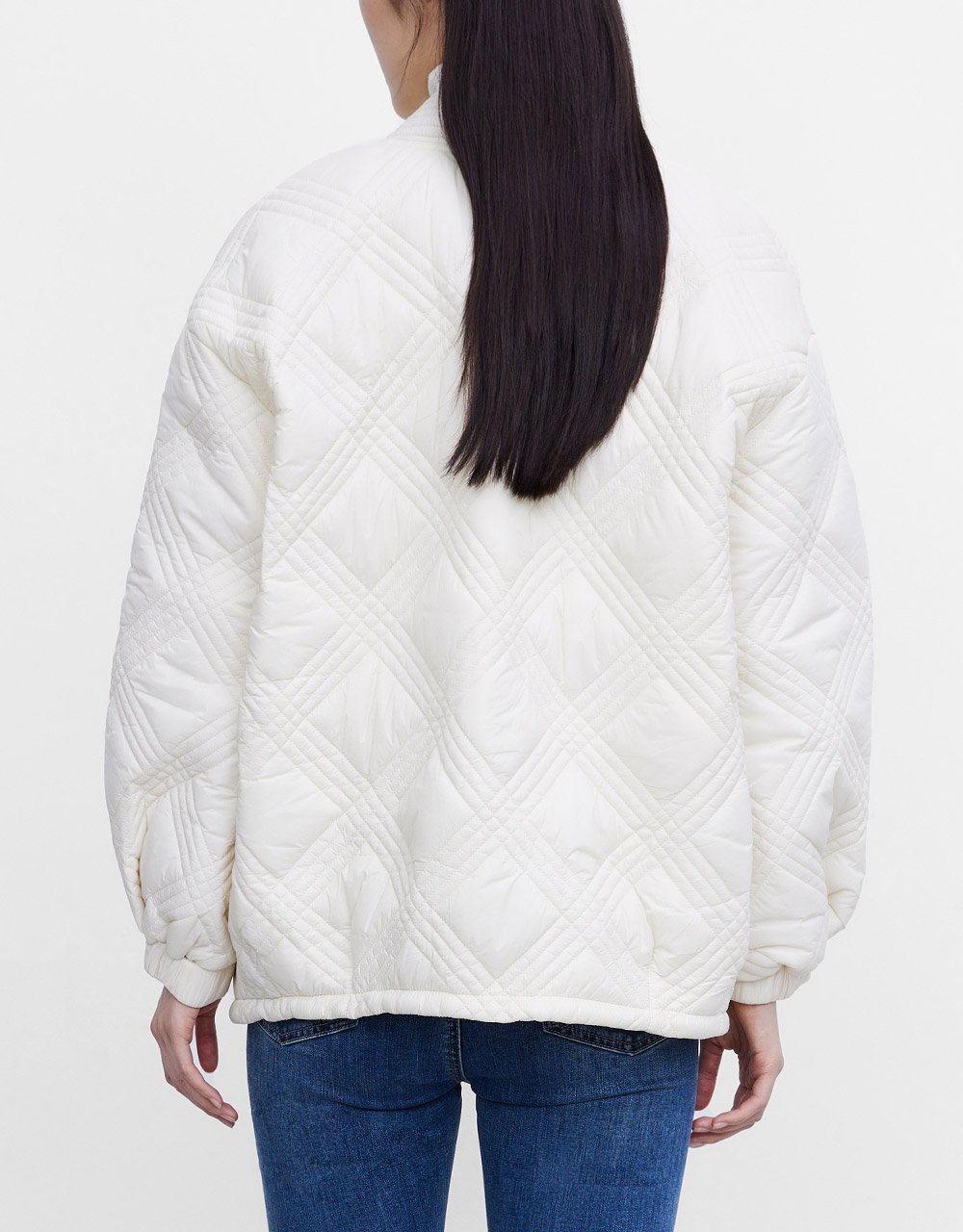 Open Front Drop Shoulder Winter Coat