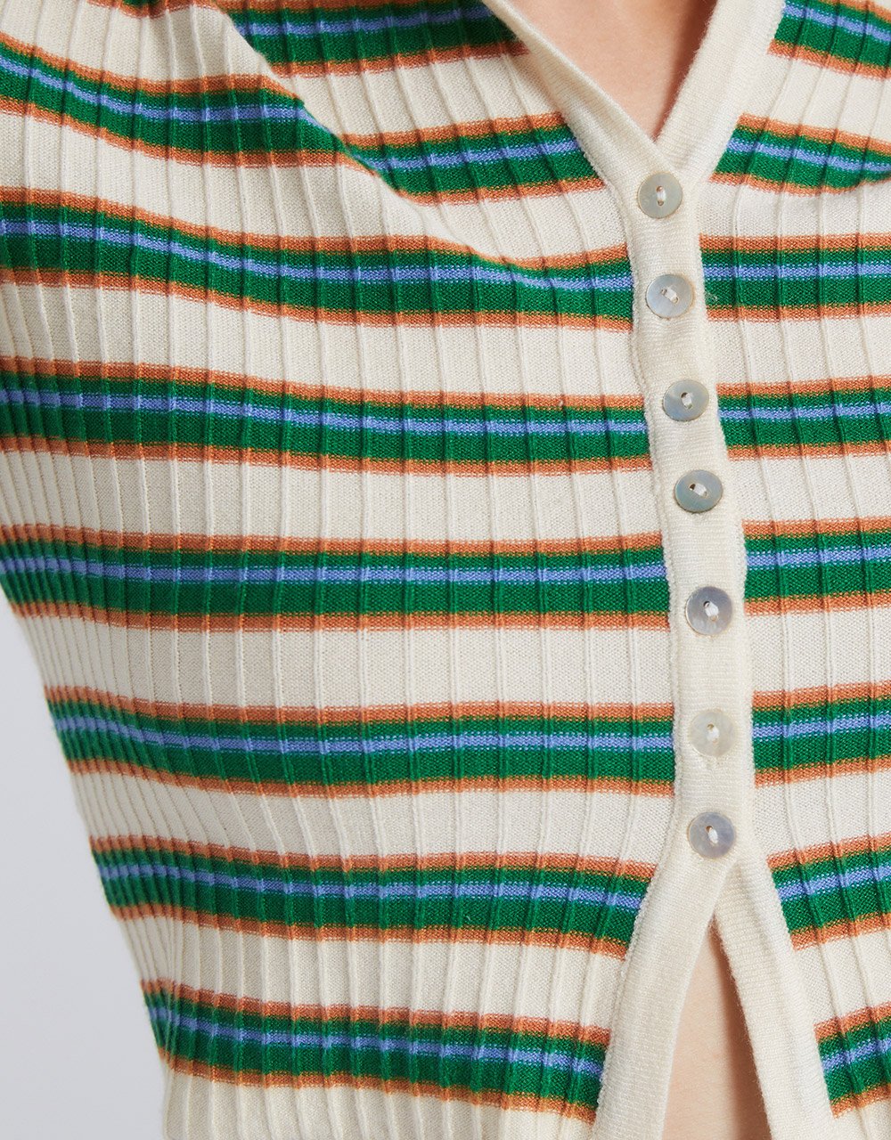 Standard Sleeve Crew Neck Knitted Cardigan