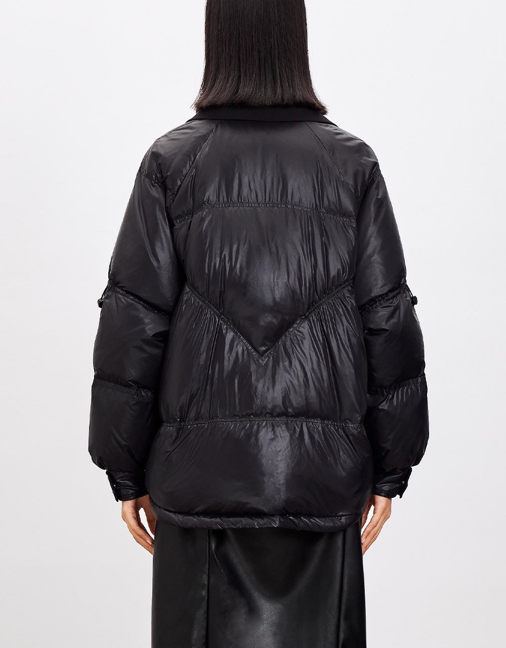 Tie Front 2-in-1 Down Jacket