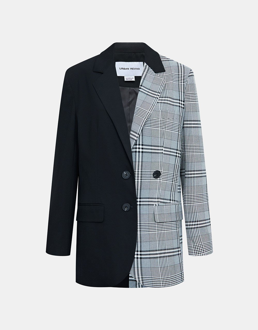 Shoulder Pad Contrast Color Blazer