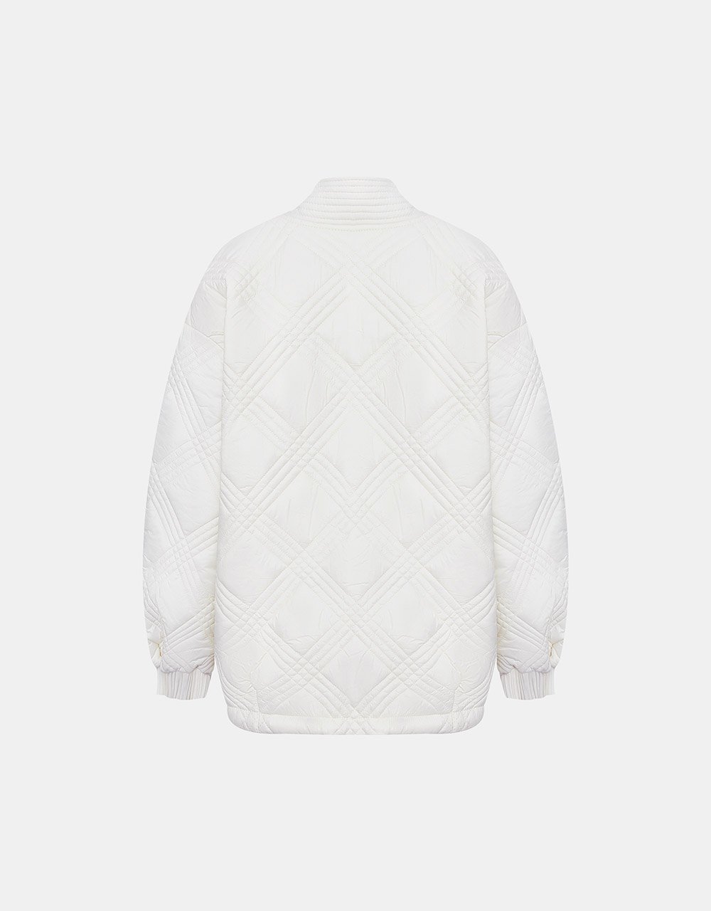 Open Front Drop Shoulder Winter Coat