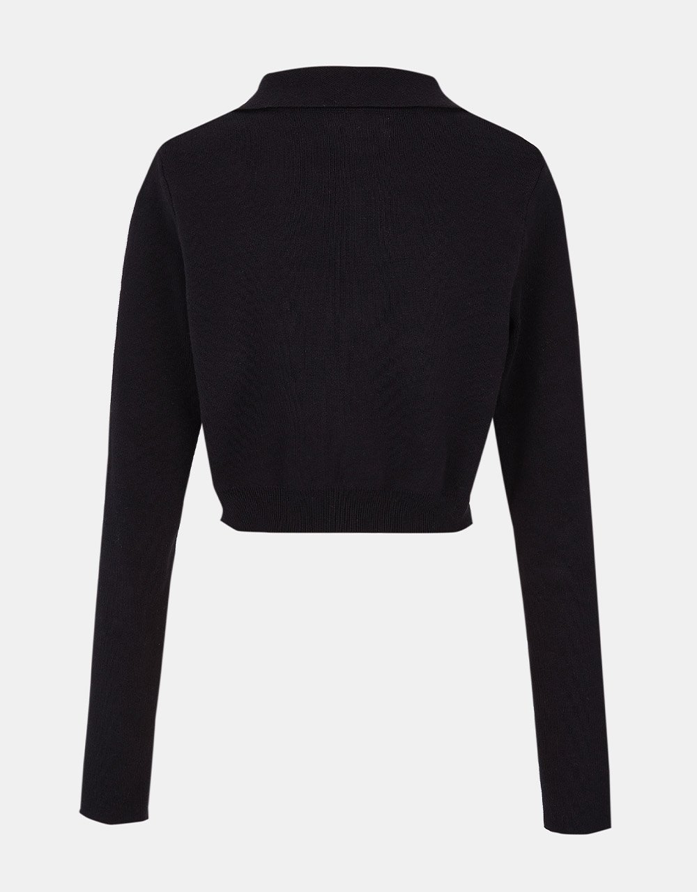 Argyle Pattern V Neck Cropped Knitted Top