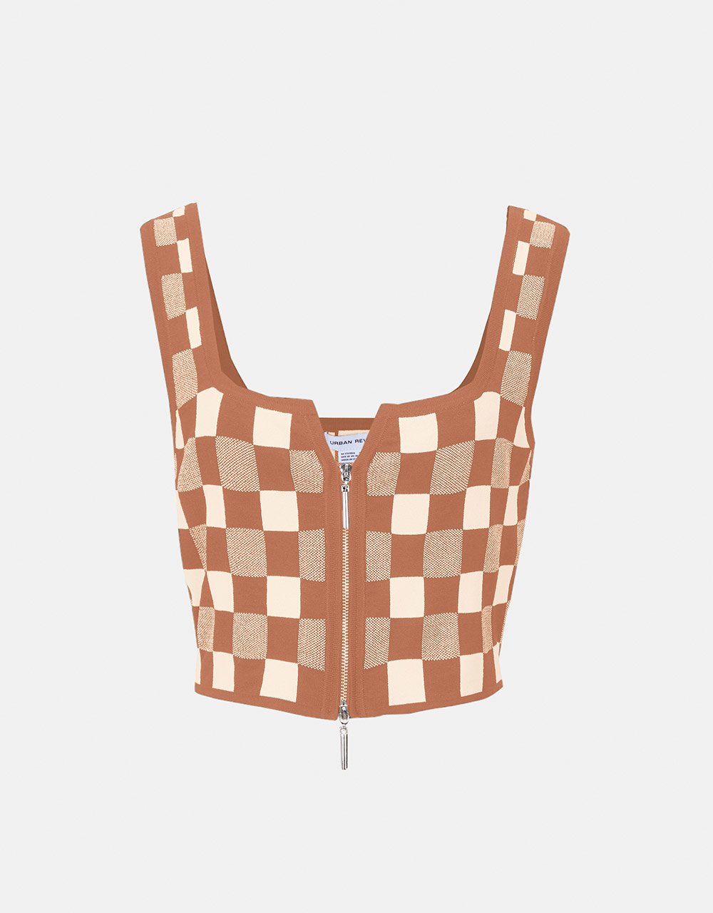 Reversible Sleeveless U Neck Knitted Cardigan