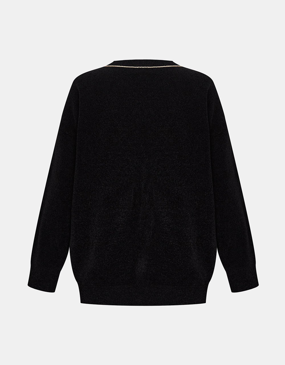 Button Up Drop Shoulder Cardigan