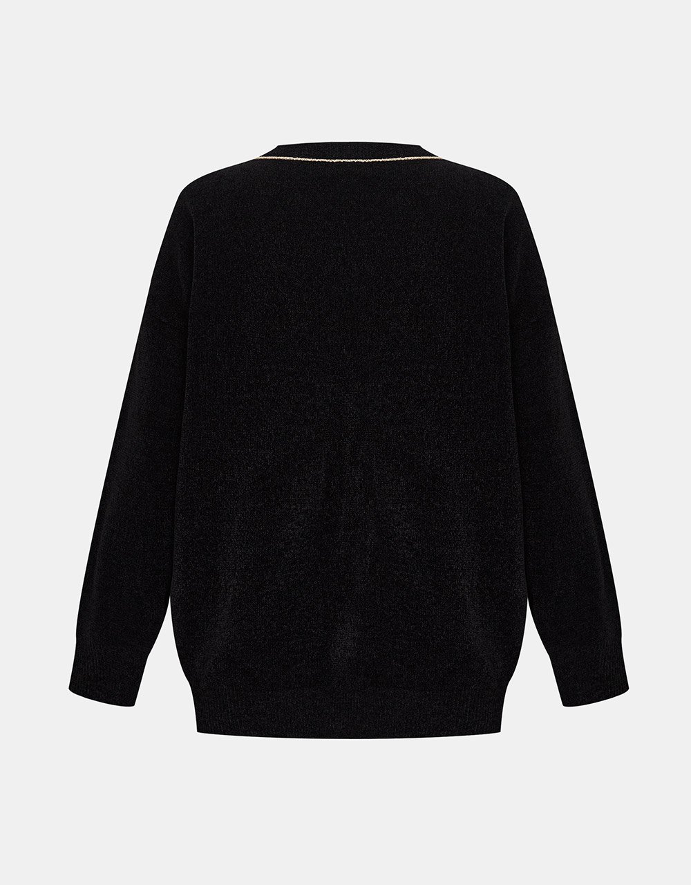 Button Up Drop Shoulder Cardigan